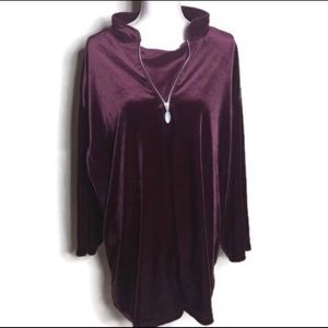 Bentley Plus Velvet Pullover NWOT SZ3X